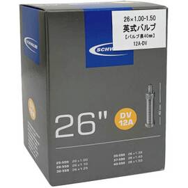 12A-DV 26インチ用チューブ 英式（40mm）26x1.00-1.50