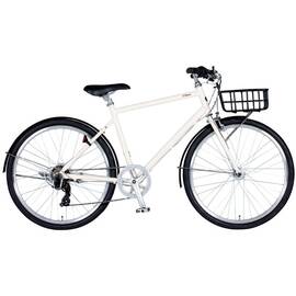 【カゴ・ドロヨケセット】Cream CS（クリーム シーエス）HD 26インチ オートライト 470ミリ クロスバイク 自転車